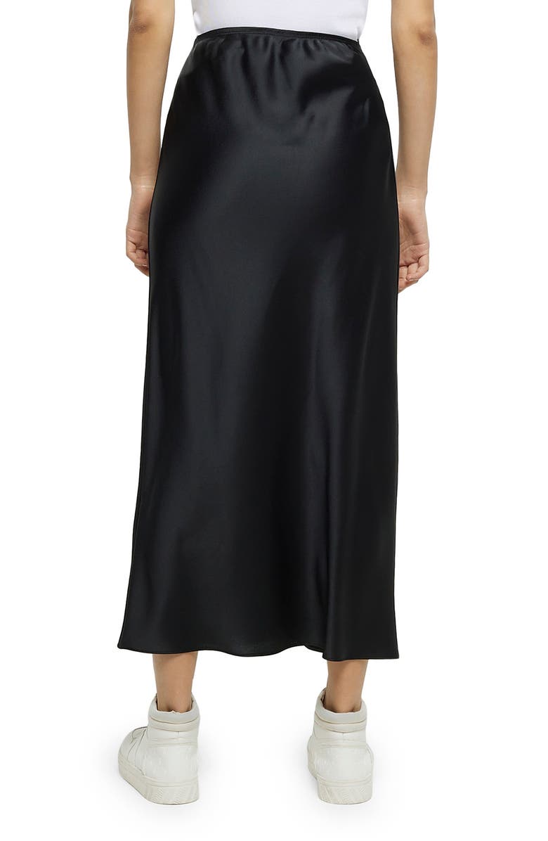 River Island Bias Cut Satin Maxi Skirt, Alternate, color,