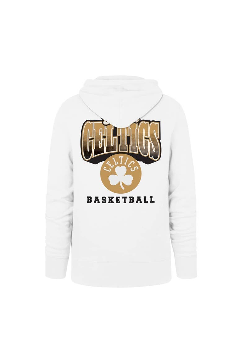 Men's '47 White Boston Celtics 2025/26 City Edition Jab Step Headline Hoodie, Alternate, color, White