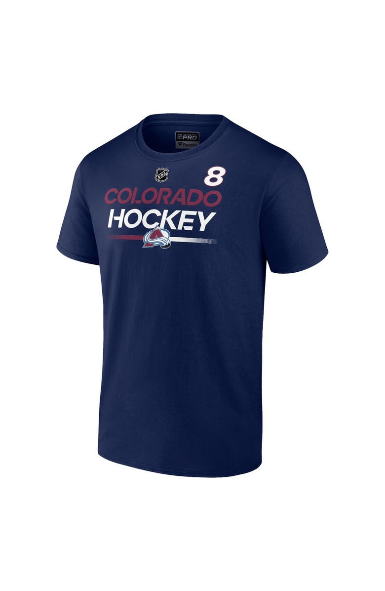 FANATICS Men's Fanatics Branded Cale Makar Navy Colorado Avalanche Authentic Pro Prime Name & Number T-Shirt, Alternate, color, 