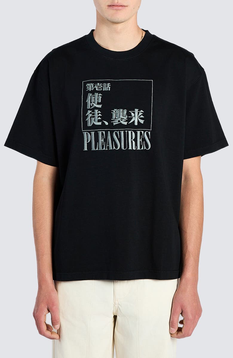 PLEASURES x Neon Genesis Evangelion Angel Attack Cotton T-Shirt, Main, color,