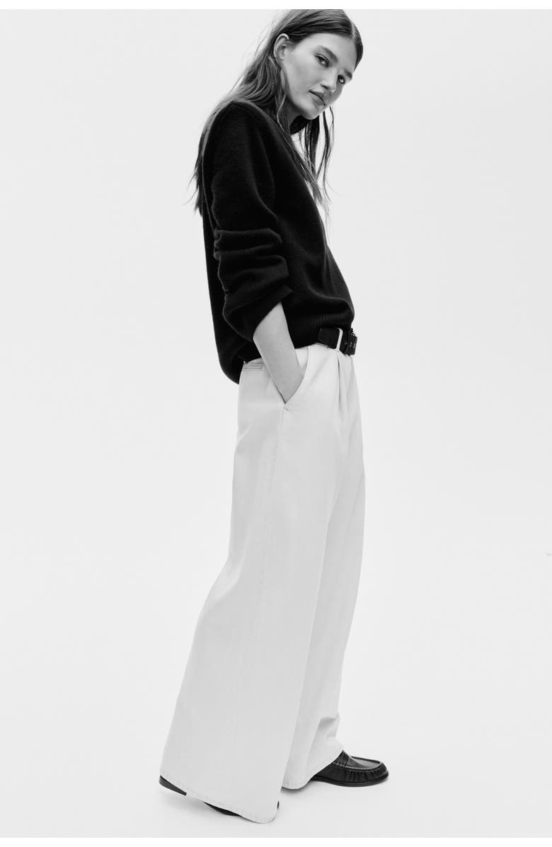 H&M Loose Fit Wide Regular Jeans, Alternate, color, 