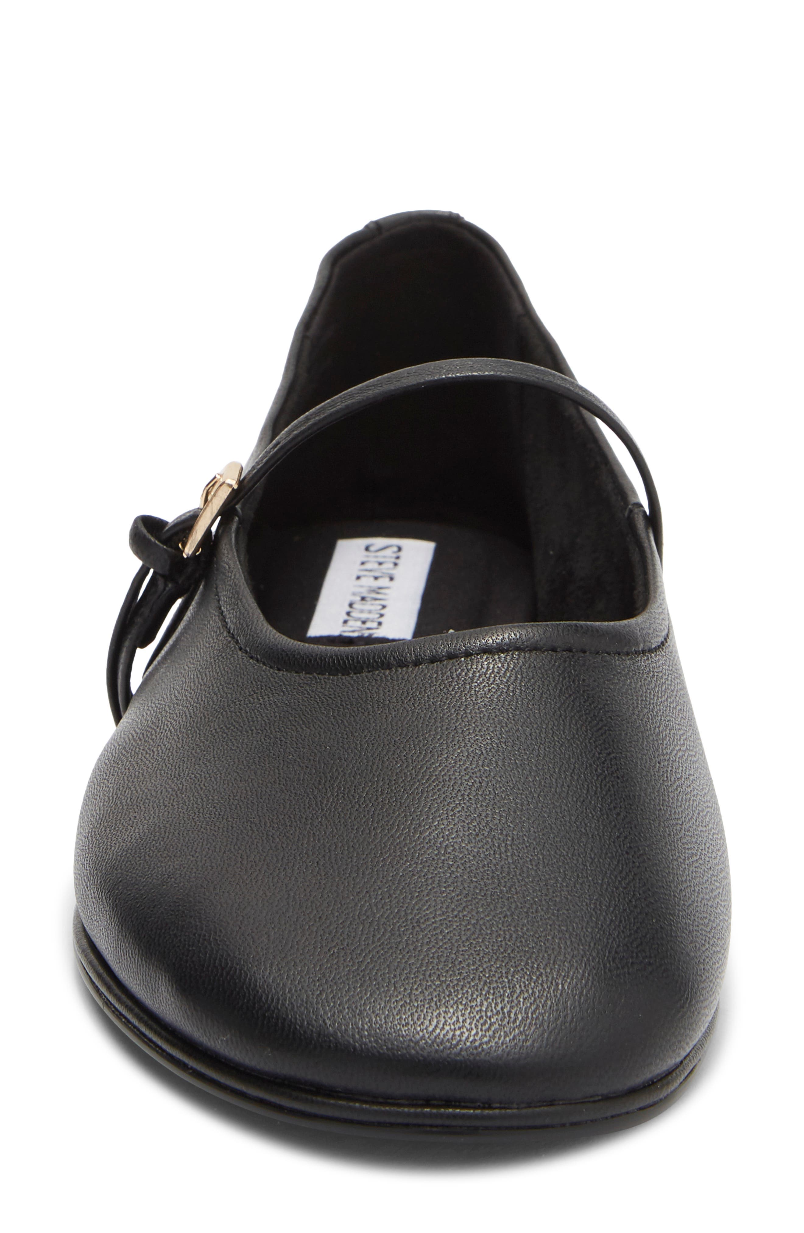 Magda Leather Mary Jane Flat, Alternate, color, BLACK LEATHER