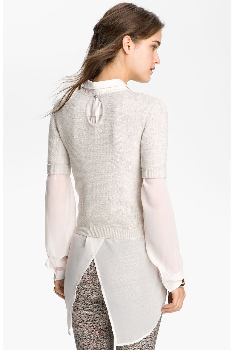 'City Of Dreams' Embellished Sweater, Alternate, color, COOKIES AND CREAM HEATHER