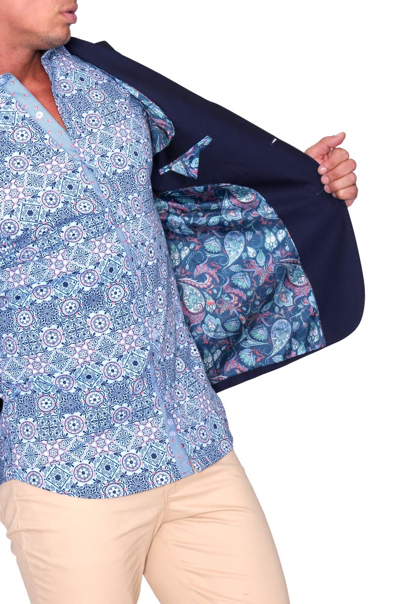 TailorByrd Textured Solid Sportcoat, Alternate, color, Navy