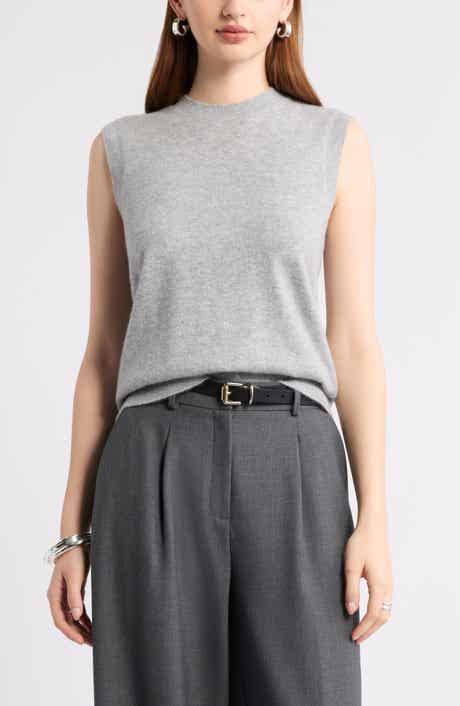 Nordstrom Sleeveless Cashmere Sweater