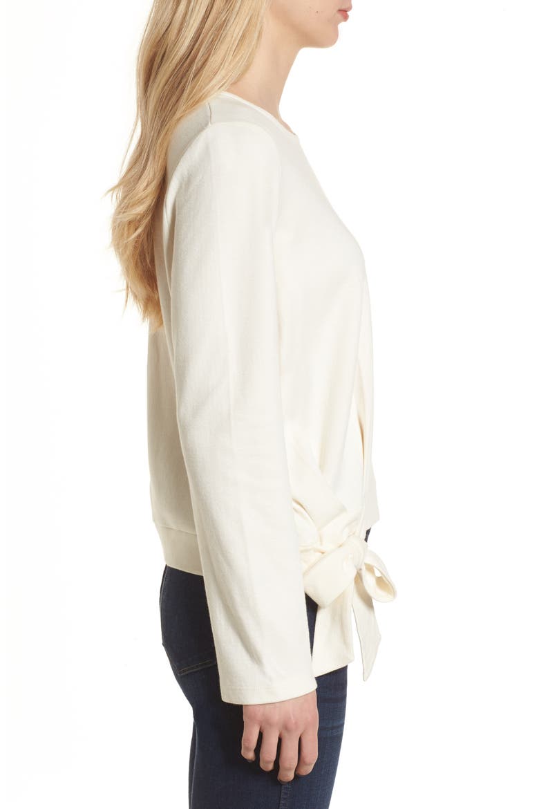 Side Tie Top, Alternate, color, BRIGHT IVORY