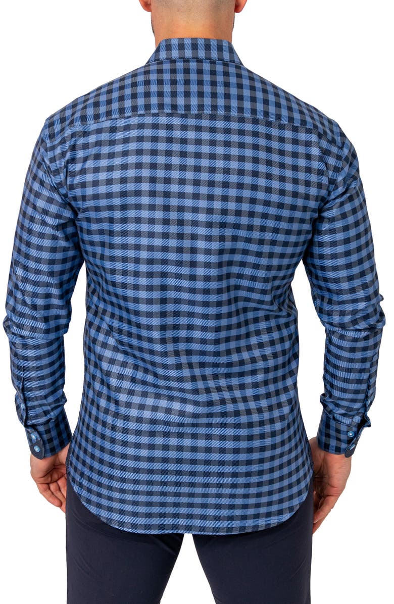 Maceoo Einstein Squares Regular Fit Button-Up Shirt, Alternate, color,