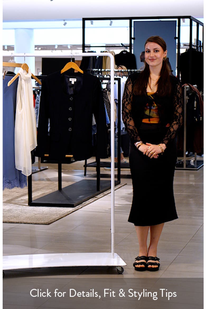 Curator Crepe Scoop Neck Blazer video