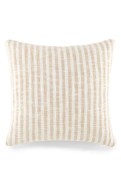 Yarn-Dyed Stripe Cotton Throw Pillow