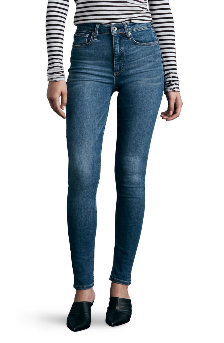 rag & bone Nina High Waist Skinny Jeans, Main, color,