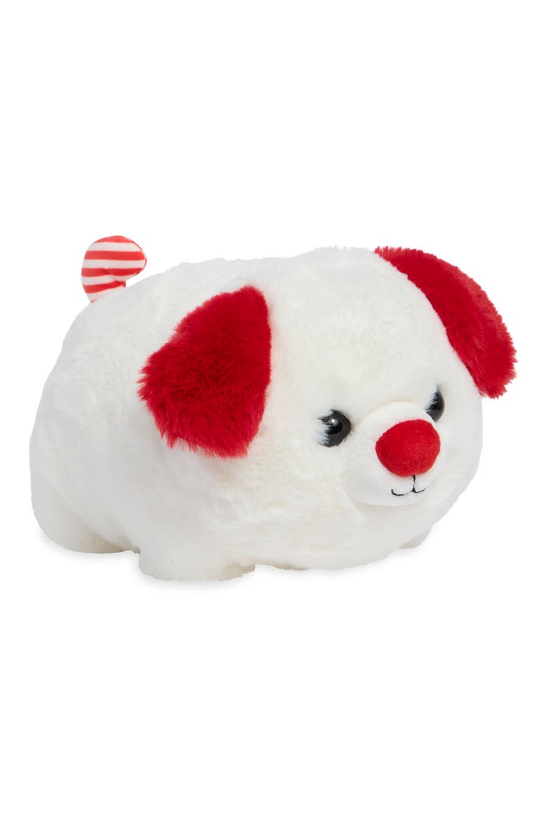 10-Inch Candy Cane Pup Plush, Main, color, WHITE