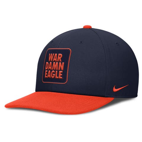 Men's Nike Navy/Orange Auburn Tigers 2025 Sideline Campus Pro Local Snapback Hat