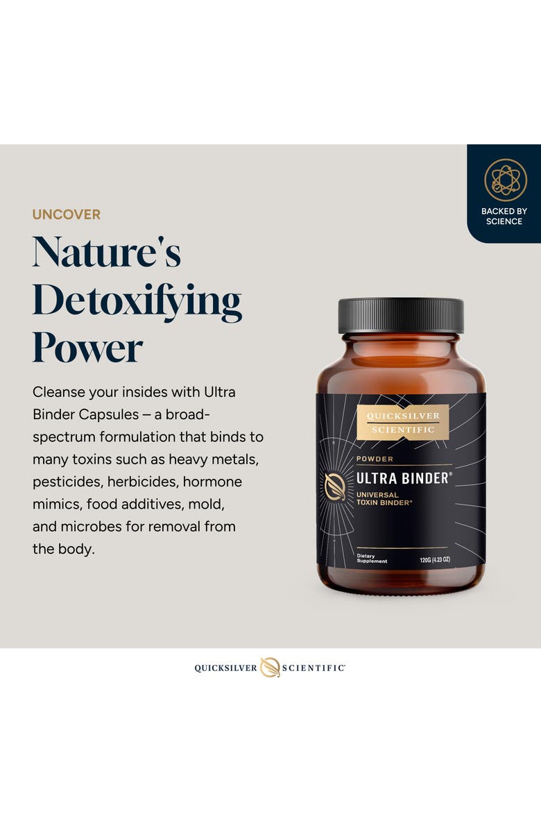 Quicksilver Scientific Ultra Binder Bentonite Clay Zeolite and Charcoal Powder, Alternate, color, NO COLOR