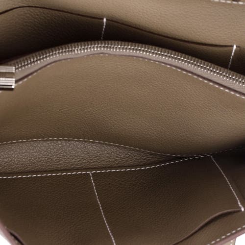 Pre-owned Hermes Hermes Kelly To Go Wallet Evercolor In Brown