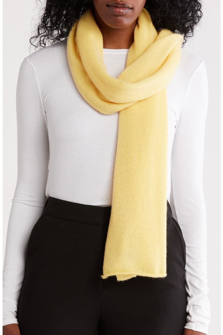 Cashmere Wrap, Main, color, PALE BANANA
