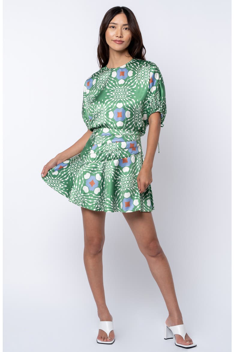 Brigette Print Top, Alternate, color, GREEN MULTI