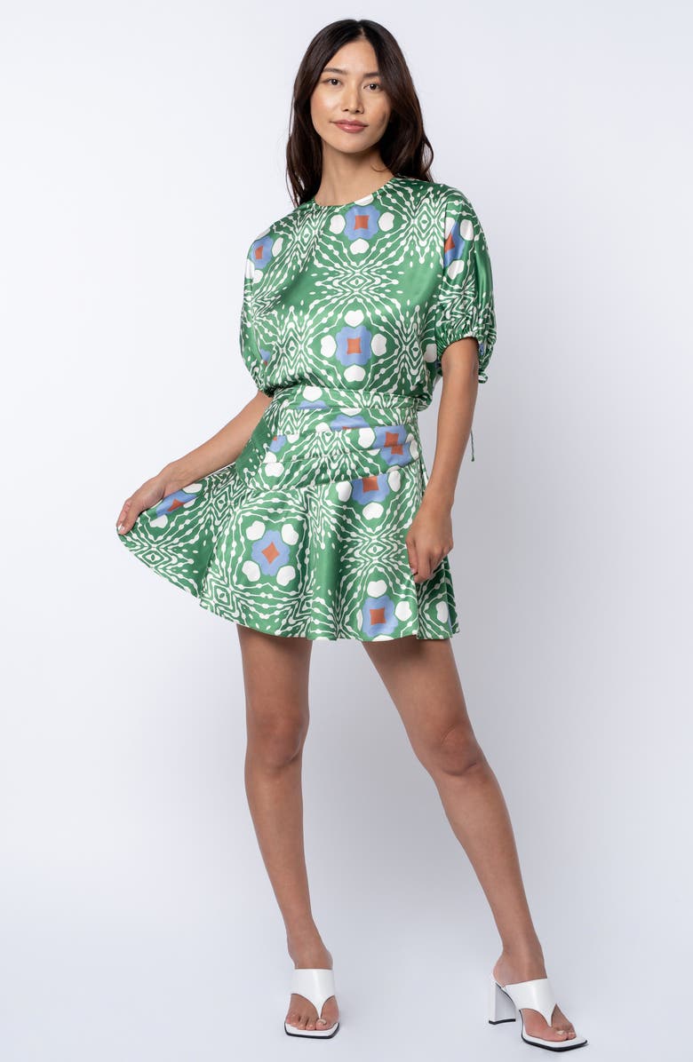 CIEBON Brigette Print Top, Alternate, color, Green Multi