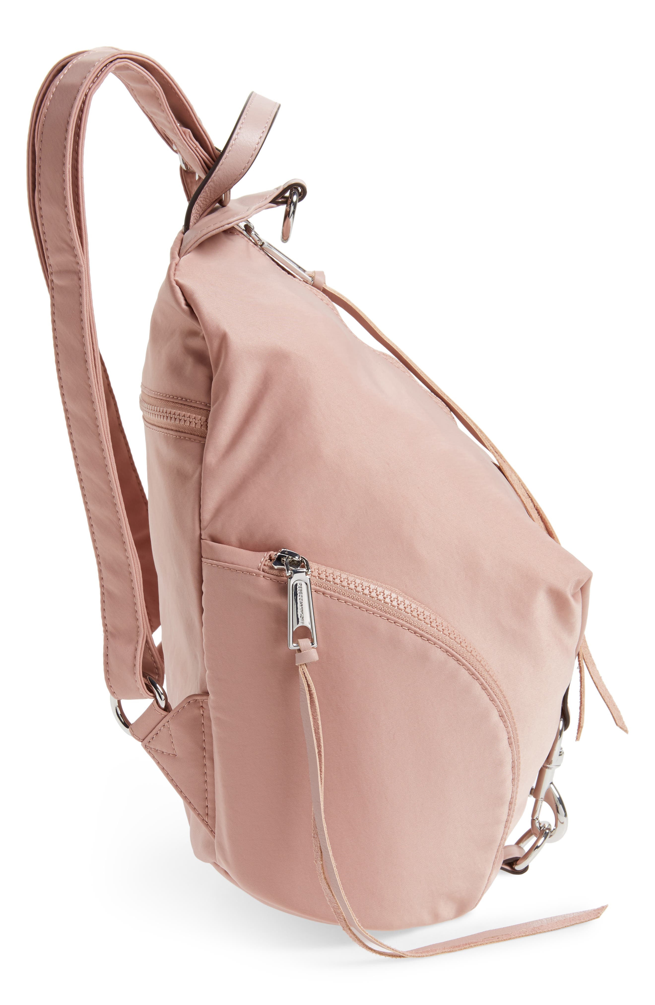 Julian Nylon Backpack, Alternate, color, VINTAGE PINK