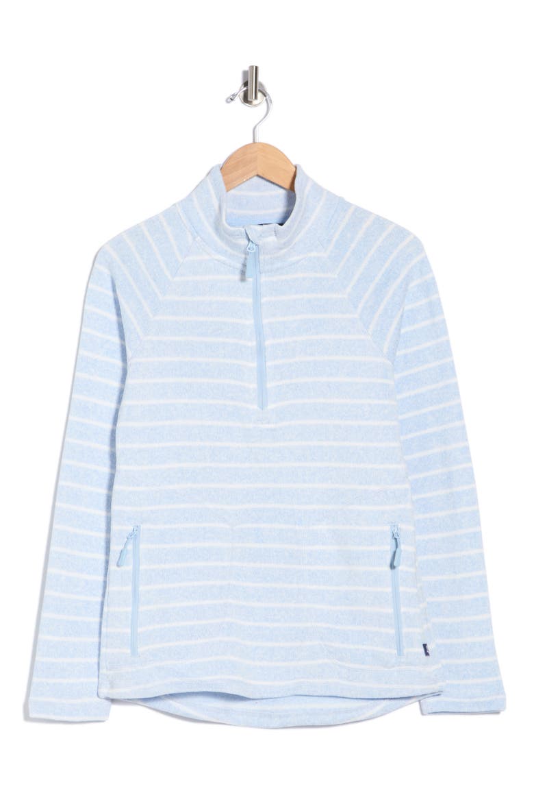 Stripe Quarter Zip Knit Insulated Jacket, Alternate, color, CASHMERE BLUE