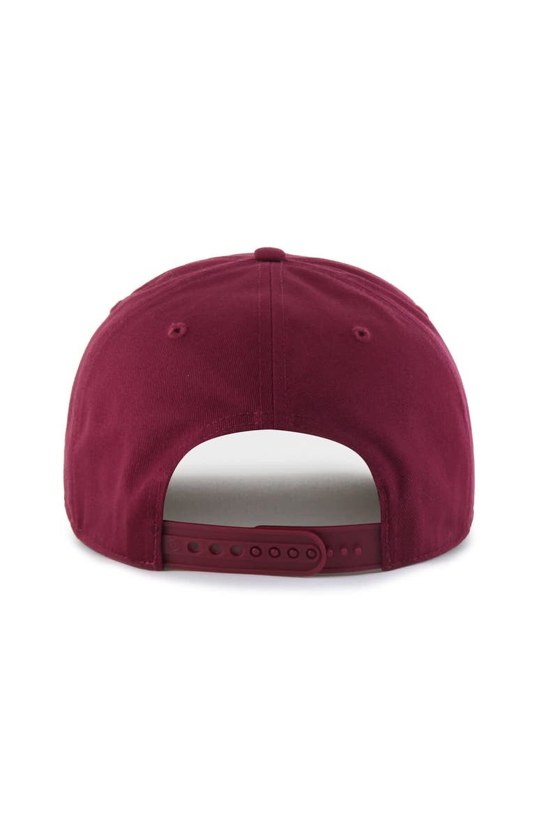 '47 Men's '47 Burgundy/Brown Philadelphia Phillies Cooperstown Break Wood Suede Hitch Adjustable Hat, Alternate, color, Burgundy