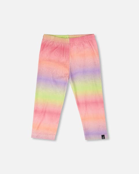 Organic Cotton Elastic Waist Slim Fit Jersey Capri (Toddler, Little Kid & Big Kid)