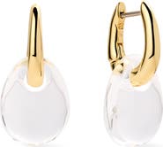 Ana Luisa Kayla Clear Drop Hoop Earrings