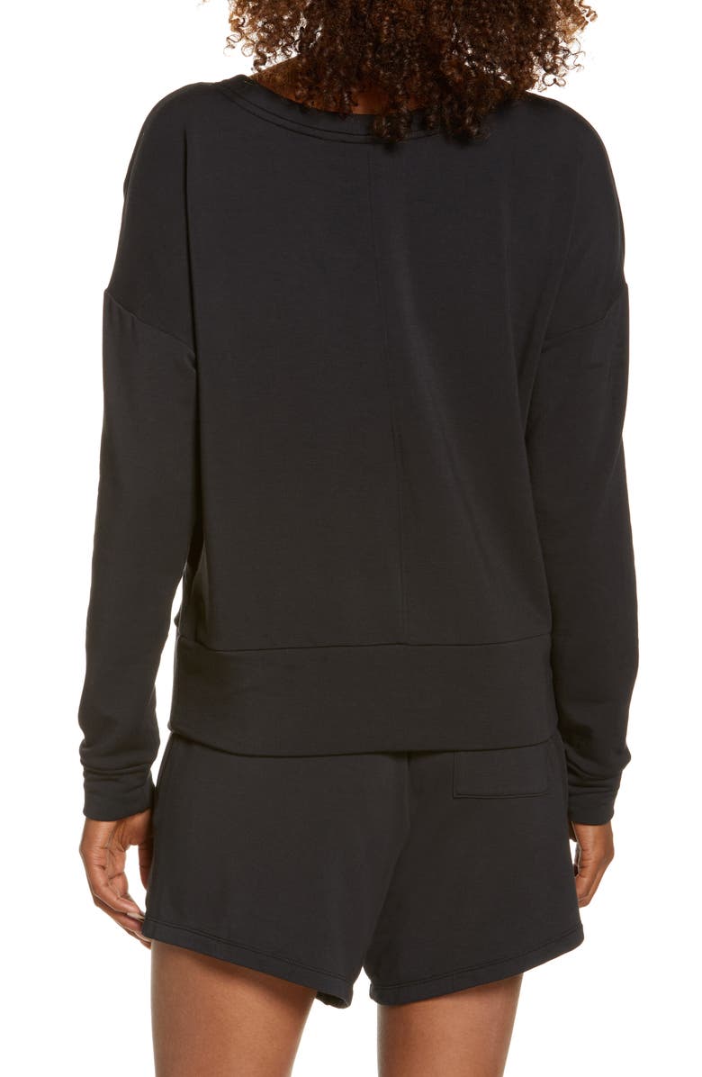 Zella Women's Peaceful Wrap Pullover, Alternate, color, 