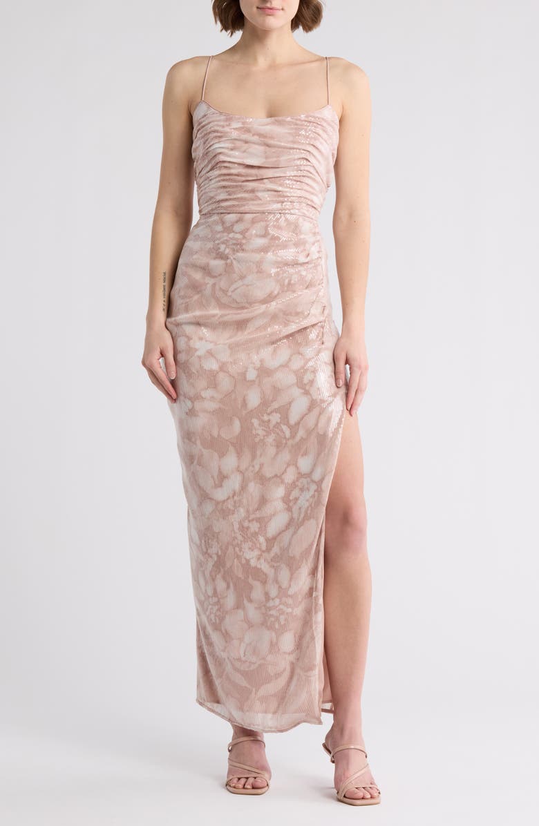 Hutch Luxe Slipdress, Main, color, Sand