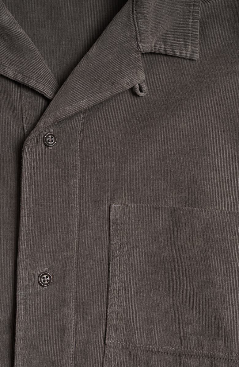 Rowan Zion Cotton Corduroy Short Sleeve Button-Up Shirt, Alternate, color, 
