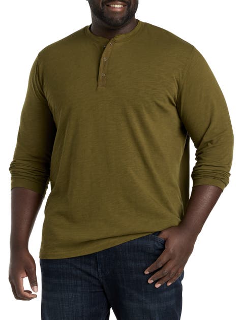Big & Tall Weekend Slub Henley Shirt