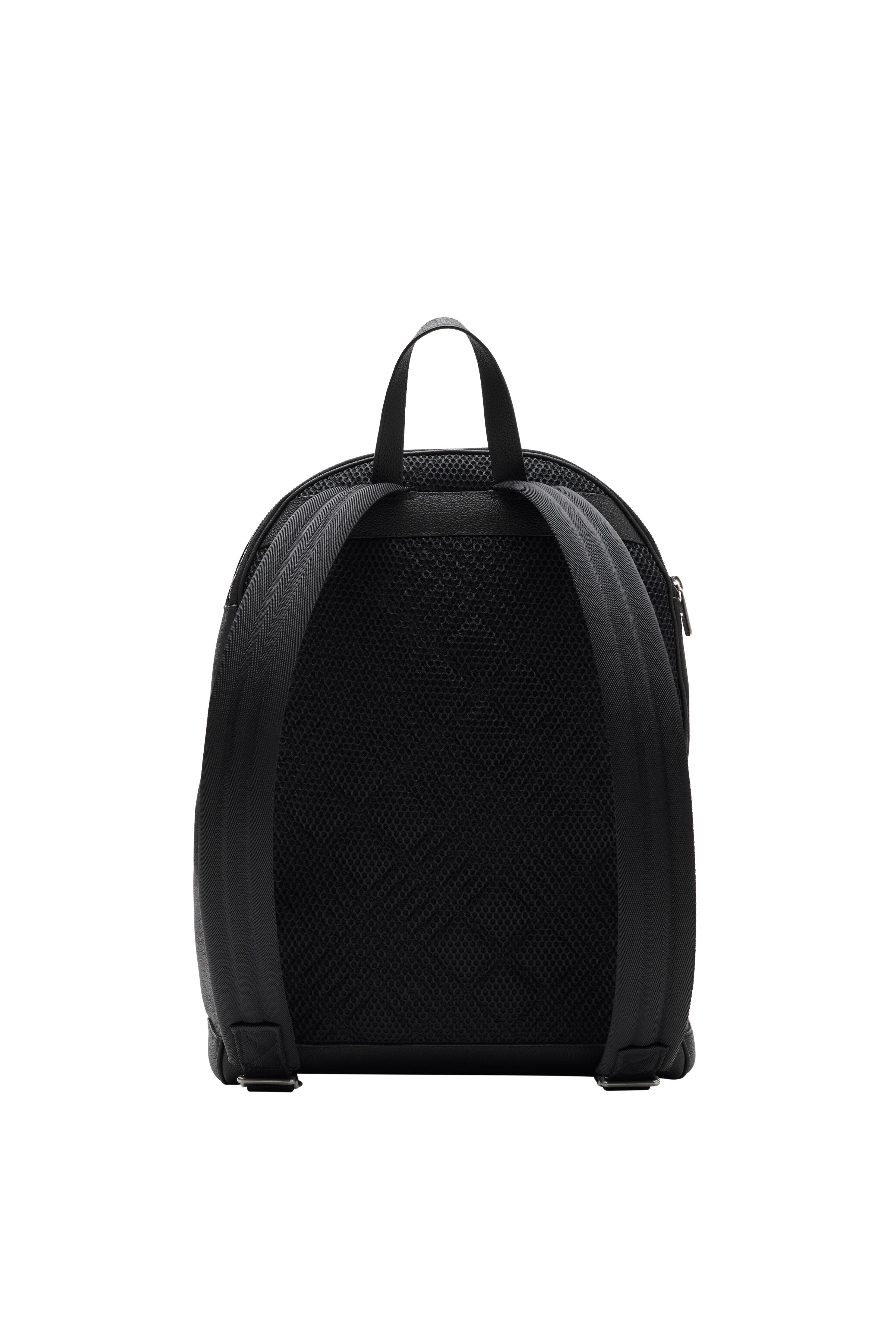 Burberry Knight Stamp Backpack, Alternate, color, Black