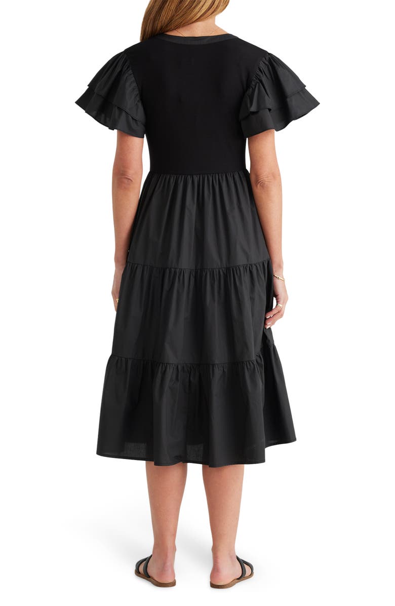 Brave+True Bella Ruffle Midi Dress, Alternate, color, 