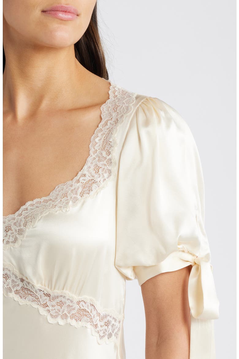 x kacey musgraves stella lace trim silk midi dress x Kacey Musgraves Stella Lace Trim Silk Midi Dress (Women)