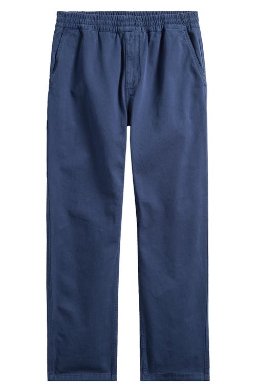 Carhartt Work In Progress Flint Straight Leg Twill Pants In Dusky Blue (garment Dyed)