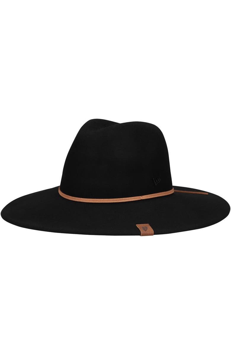 New Era Women's New Era Black Chicago Bears Willow Wide Brim Fedora, Main, color, 