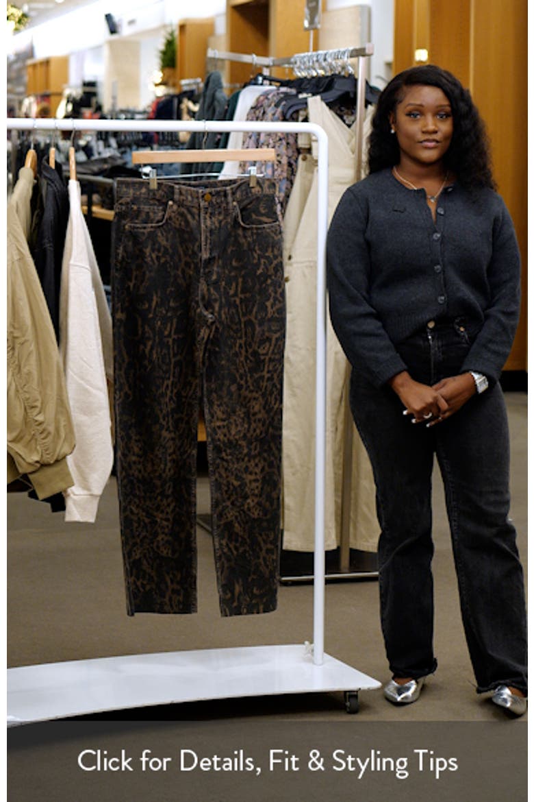 Blake Print Wide Leg Jeans video