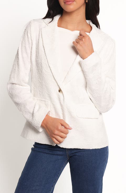 Darian Lace Knit Blazer