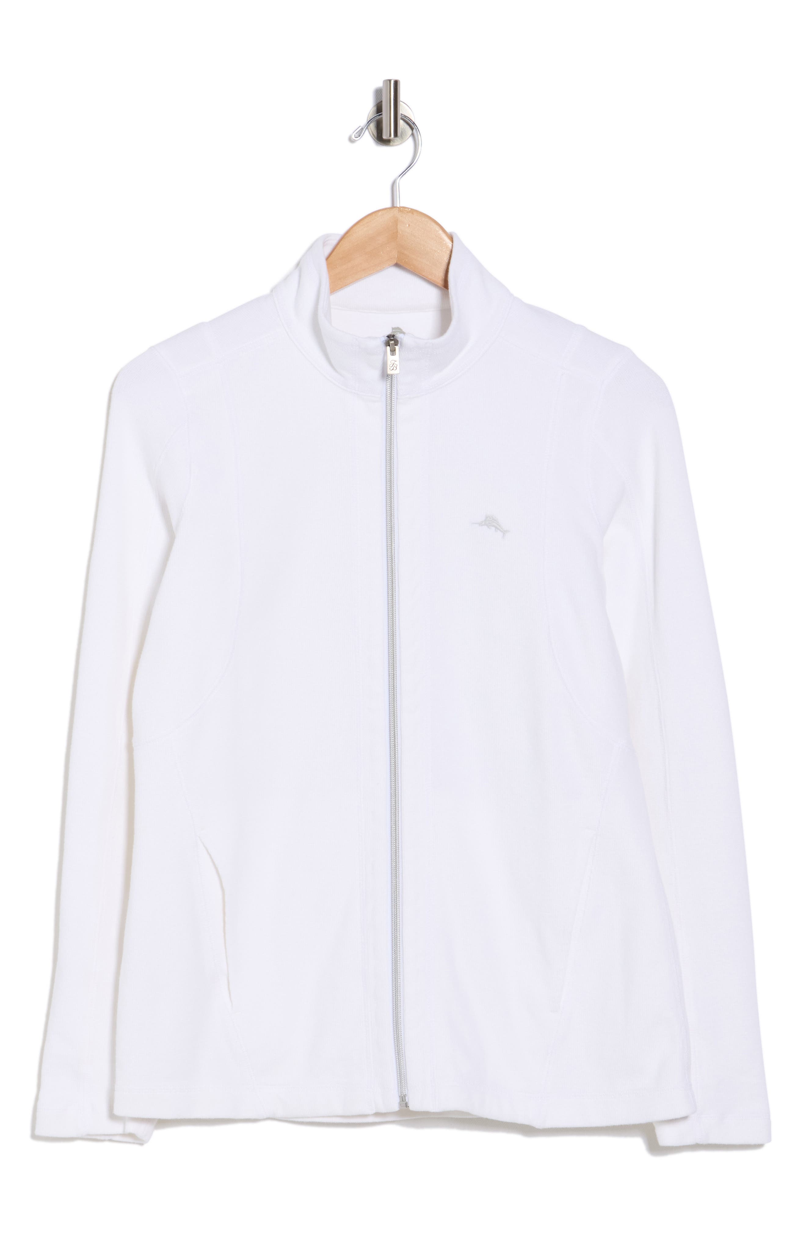 Tommy Bahama Brushed Rib Full Zip Sweatshirt