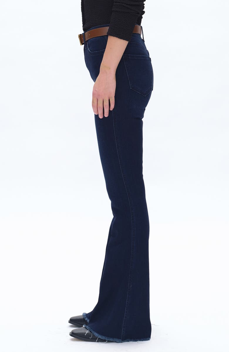 Bayeas High Waist Flare Jeans, Alternate, color, Dark Blue