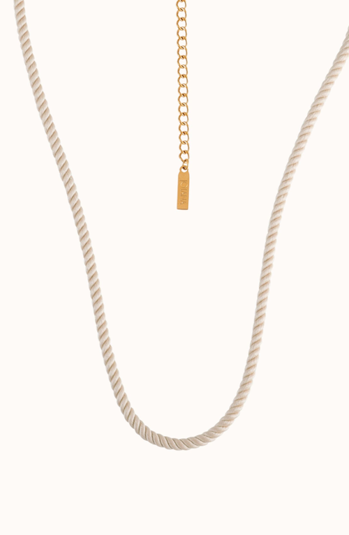 Joiana Jewelry The Rope Necklace In Metallic