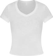 SKIMS Worn In Jersey V-Neck Baby Tee