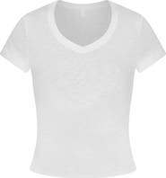 SKIMS Worn In Jersey V-Neck Baby Tee
