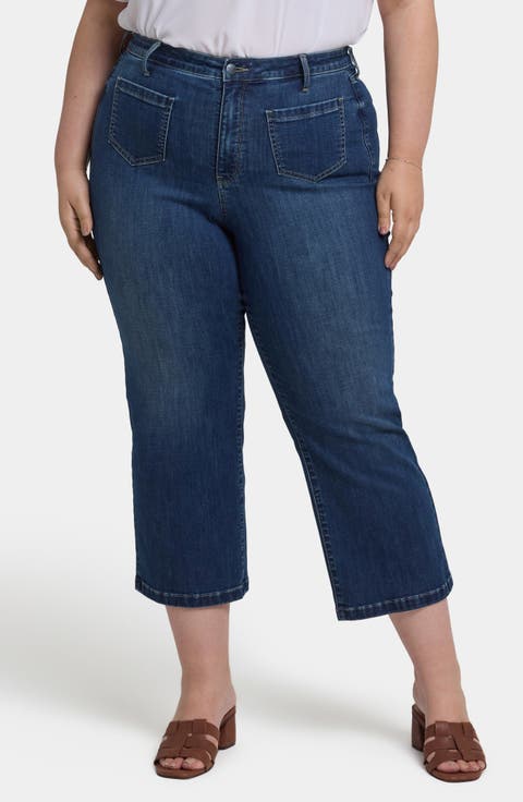 Coco Cool Embrace® Crop Wide Leg Jeans (Rio Rapids) (Plus)