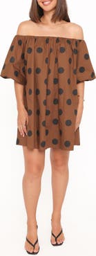 Petal & Pup Eddie Polka Dot Minidress