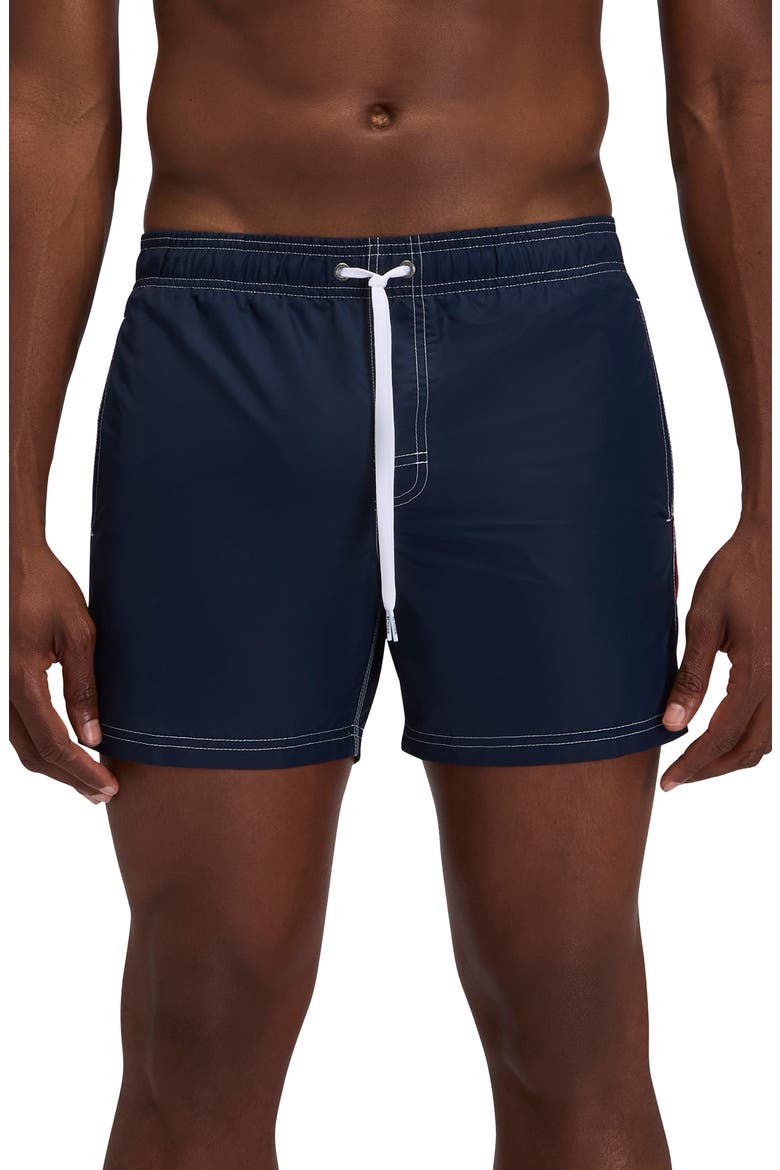 Stripe Board Shorts, Main, color, VINTAGE DARK NAVY
