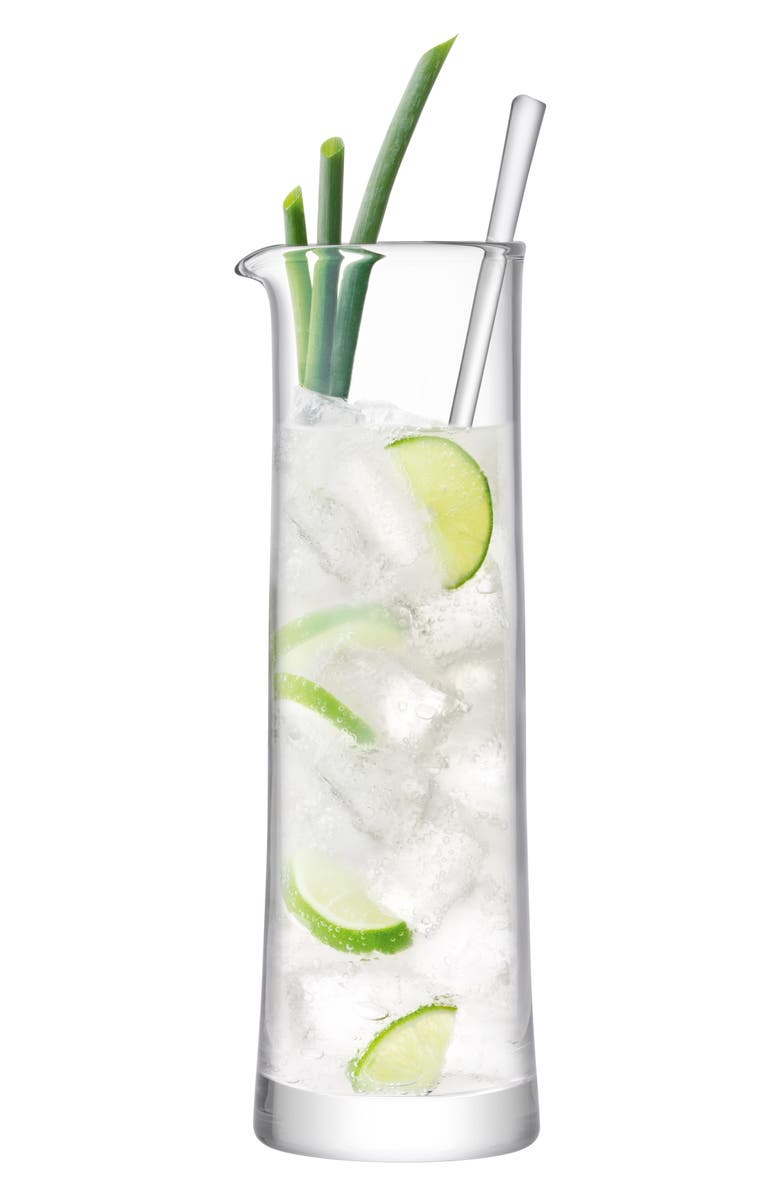 LSA Gin Cocktail Jug & Stirrer, Alternate, color, Clear