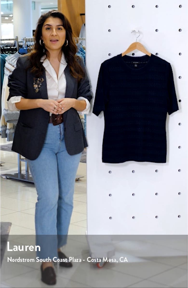 Engineered Lace Jacquard Sweater, sales video thumbnail