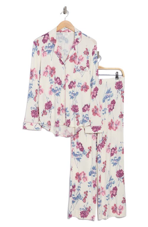 Nordstrom Rack Tranquility Long Sleeve Shirt & Pants Two-piece Pajama Set In Animal Print