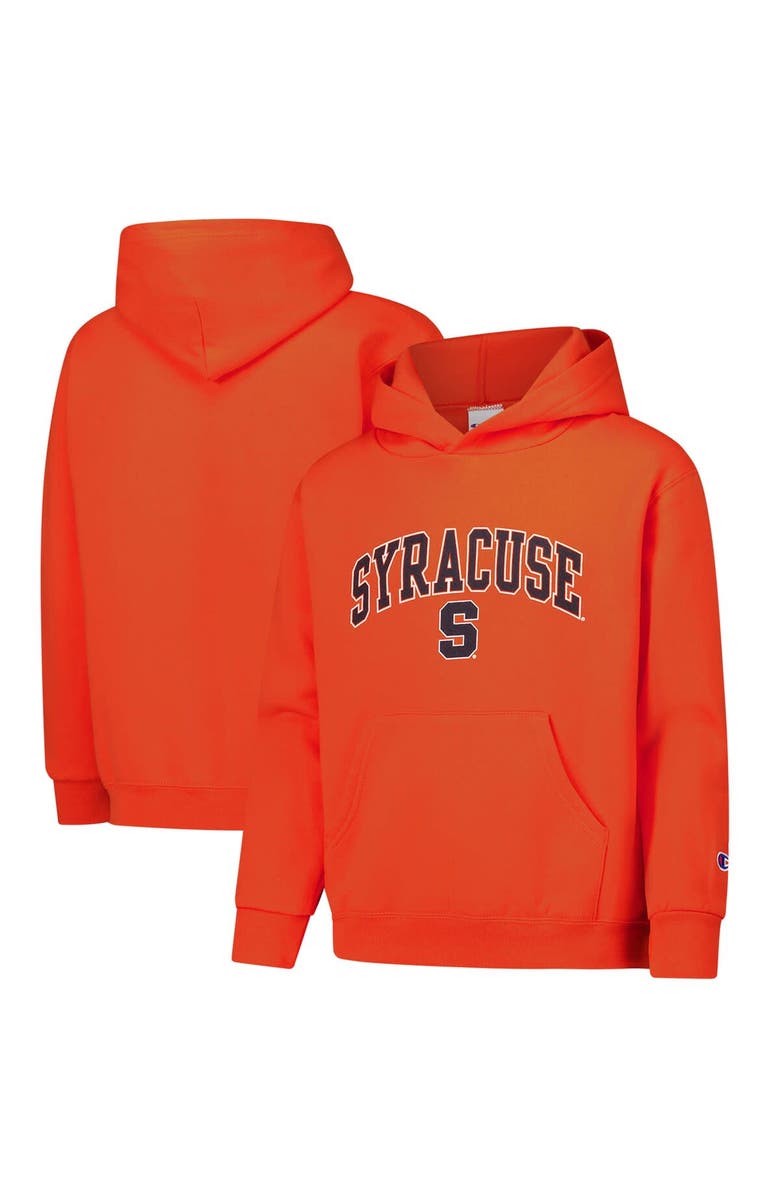 Champion Youth Champion Orange Syracuse Orange Campus Pullover Hoodie, Main, color, Orange