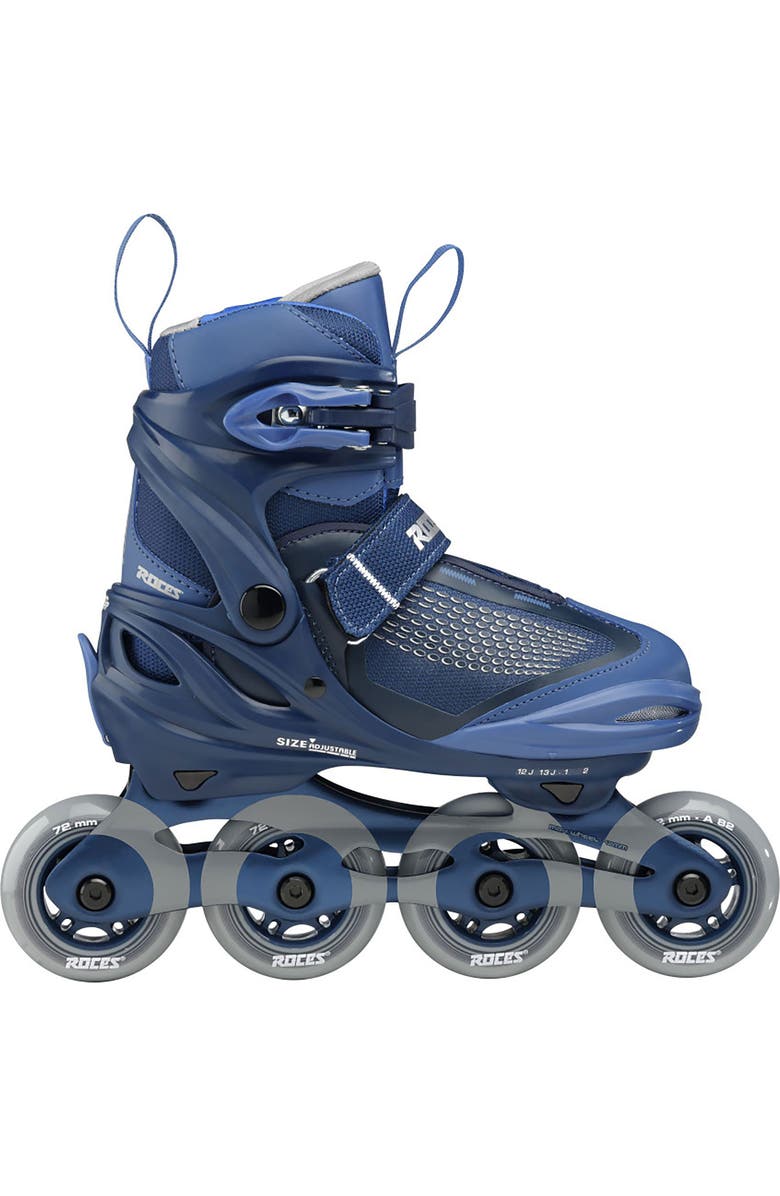 Roces Moody X TIF Adjustable Boys Inline Skates, Main, color, Peacoat/Royal Blue